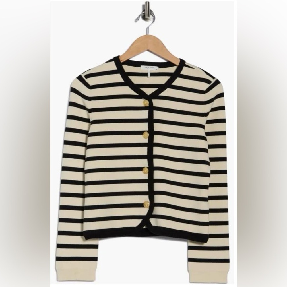NWT Rag & Bone Black & White Cardigan Women’s XS